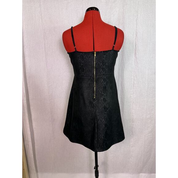 American Threads Black Dress Women's Size Large Mini Fit And Flare Cocktail E097 - Picture 4 of 10